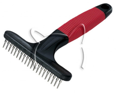 Eдноредов метален гребен с въртящи се зъбци GRO 5872 Rake Rotating Teeth, Ferplast