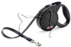 Flexi Classic Compact Medium /черен автоматичен повод/ - 5м. лента до 25 кг.