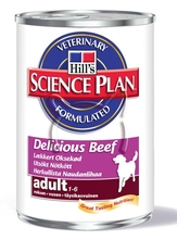 Hill's Adult with Beef /с говеждо за дребни и средни породи  от 1 до 7 години/ - 370 г