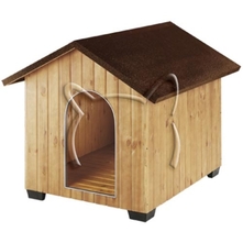 Дървена къщичка Domus Maxi, Ferplast - 127/113/109 см.