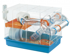 Клетка за хамстери и мишки, оборудвана - Cage Laura White, Ferplast - 52/46/37 см.