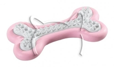 Играчка за зъби РА 6570 Dental Rubber bone medium, Ferplast  - 12/7/2 см. /розов/