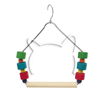 Дървена люлка за вълнисти папагали и канарчета, PA 4084, Ferplat - 13/15 см.