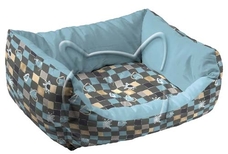 Легло от плат Coccolo 50, Ferplast  - синьо каре, 57/52/20 см.