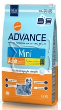Advance Mini Adult /за кучета от дребни породи от 8 месеца до 8 години/ - 7.5 кг.