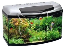 AquaEl Pearl 80 Silver Oval /овален сребрист аквариум с пълно оборудване/ - 102 литра