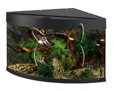 Ferplast Dubai 90 Black /черен ъглов aквариум с пълно оборудване/ - 180 литра