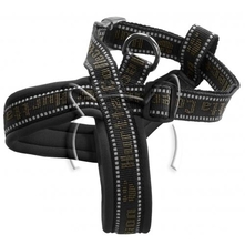 Hurtta Padded Y-Harness Black /подплатен черен У-нагръдник за куче/ - 100 см.