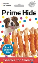 Prime Hide Bone & Chicken /премиум снаксове с кокали и пиле/ - 100 гр.