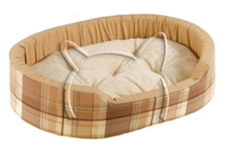 Dandy F 65, Ferplast /бежово легло с дюшече от памучен плат с плюш/ - 65/46/17см.