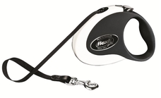 Flexi Collection /черен автоматичен повод/ - 3м. лента до 12 кг.