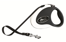 Flexi Collection /бял автоматичен повод/ - 5м лента до 25 кг